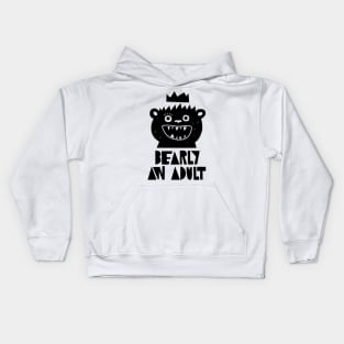 Barely an Adult Kids Hoodie